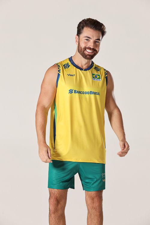 Regata Jogo 1 Vôlei Brasil Oficial Masculina Volt