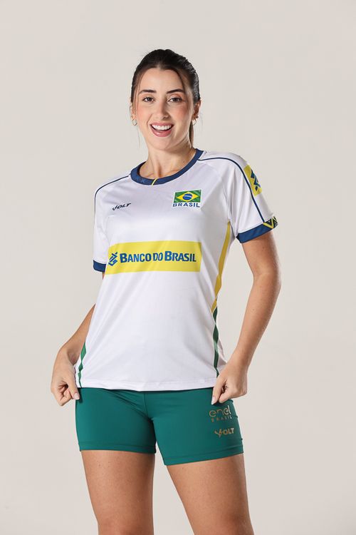Camisa Jogo 3 Vôlei Brasil Oficial Feminina Volt