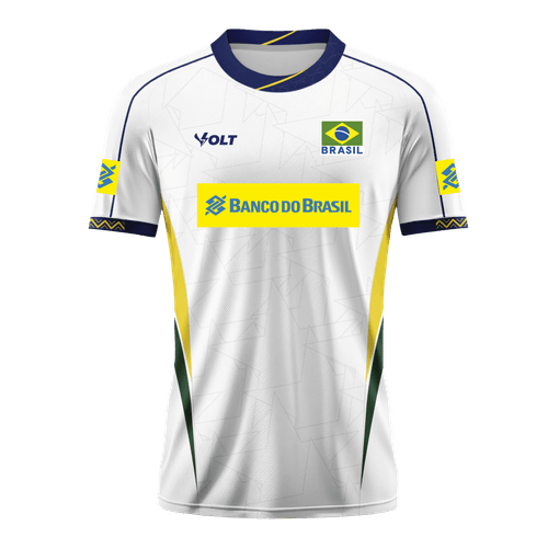 Camisa Jogo 3 Vôlei Brasil Oficial Masculina Volt