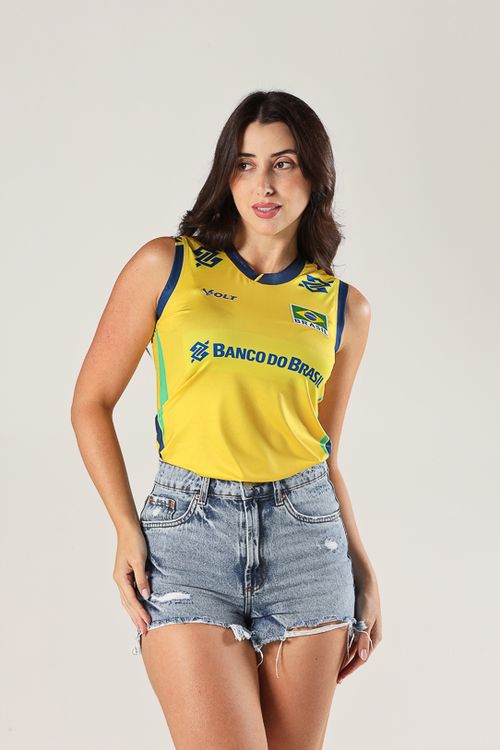 Regata Jogo 1 Vôlei Brasil Oficial Feminina Volt