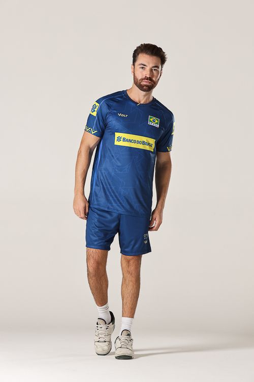 Camisa Jogo 2 Vôlei Brasil Oficial Masculina Volt