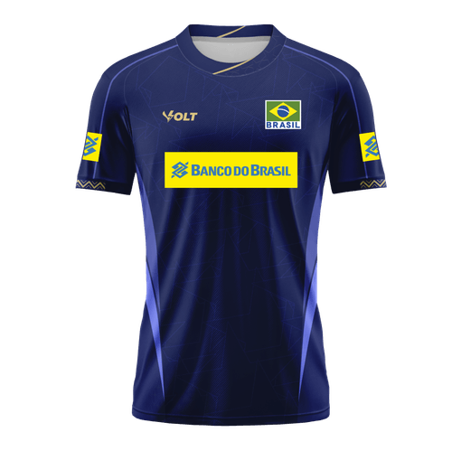 Camisa Jogo 2 Vôlei Brasil Oficial Infanto Juvenil Volt