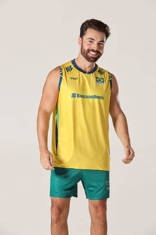 Regata Jogo 1 Vôlei Brasil Oficial Masculina Volt
