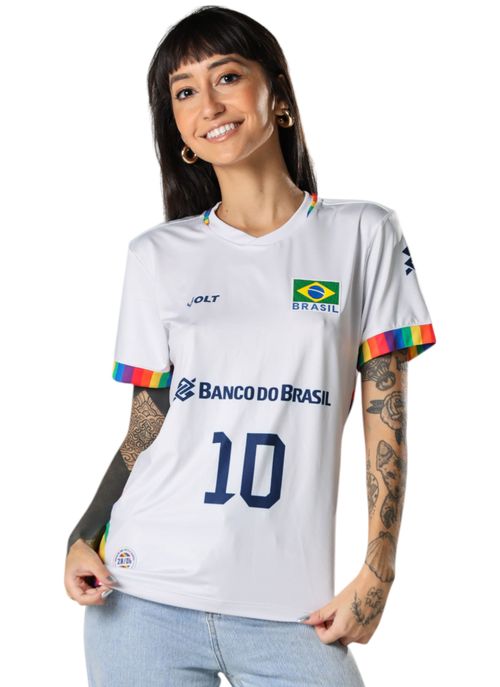 Camisa Orgulho LGBTQIAPN + Vôlei Brasil Oficial Feminina Volt