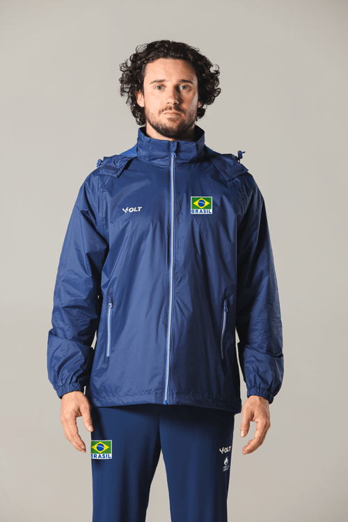 Corta Vento Vôlei Brasil Oficial Masculina Volt