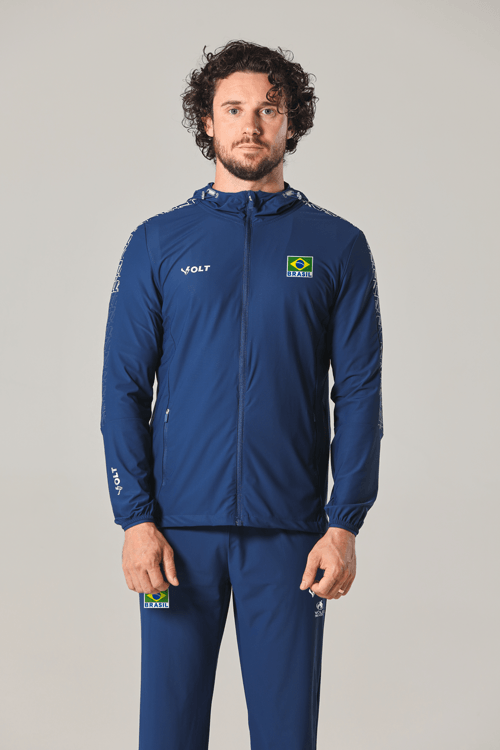 Jaqueta Vôlei Brasil Oficial Masculina Volt