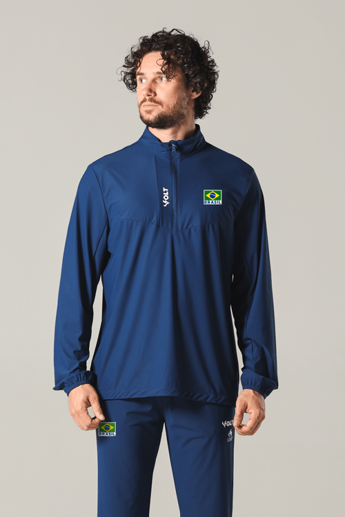 Blusão Vôlei Brasil Oficial Masculina Volt