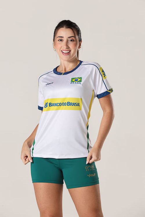 Camisa Jogo 3 Vôlei Brasil Oficial Feminina Volt