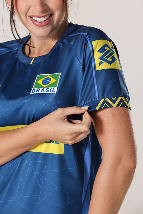 Camisa Jogo 2 Vôlei Brasil Oficial Feminina Volt