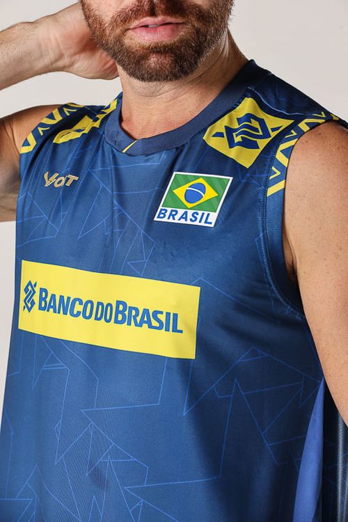 Regata Jogo 2 Vôlei Brasil Oficial Masculina Volt