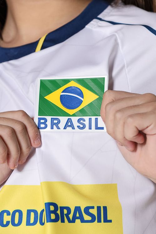 Camisa Jogo 3 Vôlei Brasil Oficial Infanto Juvenil Volt