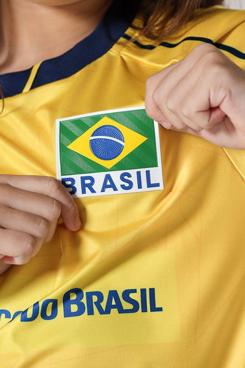 Camisa Jogo 1 Vôlei Brasil Oficial Infanto Juvenil Volt