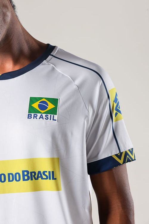 Camisa Jogo 3 Vôlei Brasil Oficial Masculina Volt
