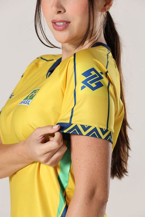 Camisa Jogo 1 Vôlei Brasil Oficial Feminina Volt