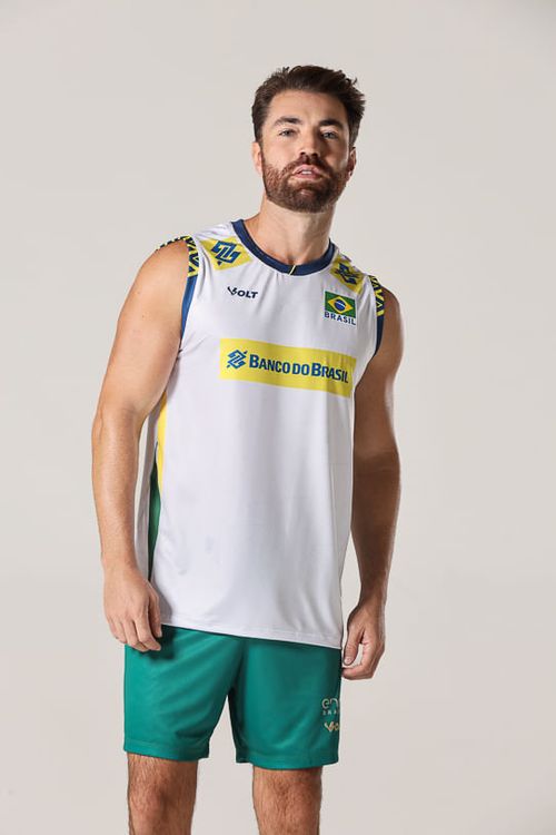 Regata Jogo 3 Vôlei Brasil Oficial Masculina Volt