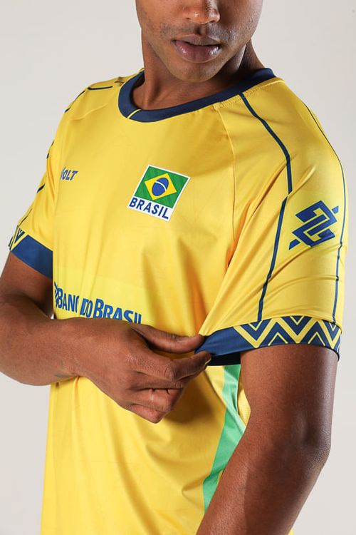 Camisa Jogo 1 2025 Vôlei Brasil Oficial Masculina Volt