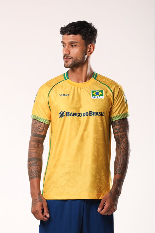 Camisa Jogo 1 2026 Vôlei Brasil Oficial Masculina Volt