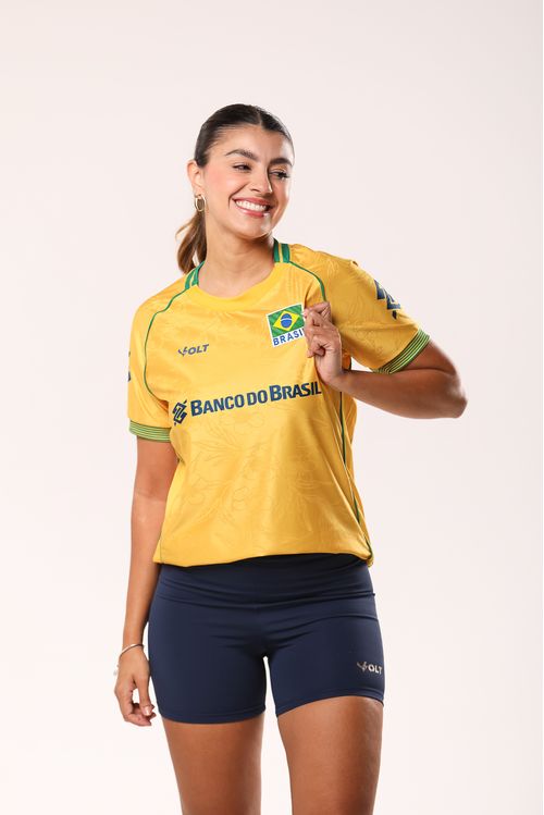Camisa Jogo 1 2026 Vôlei Brasil Oficial Feminina Volt