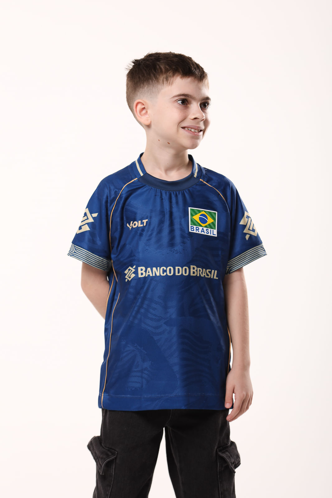 Camisa Consciência Negra Vôlei Brasil Oficial Masculina Volt