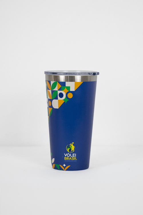 Copo Sleek 473ML Vôlei Oficial Brasil Gluck