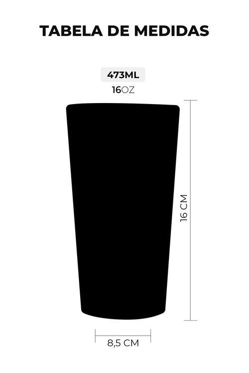 Copo Sleek 473ML Vôlei Oficial Brasil Gluck
