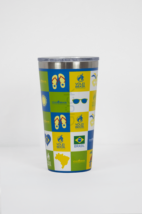 Copo Sleek 473ml Volêi Oficial Brasil Gluck