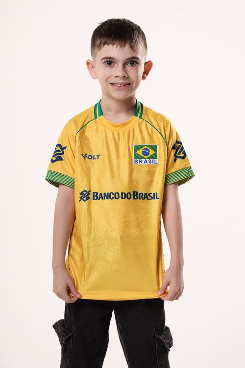 Camisa Jogo 1 2026 Vôlei Brasil Oficial Infanto Juvenil Volt