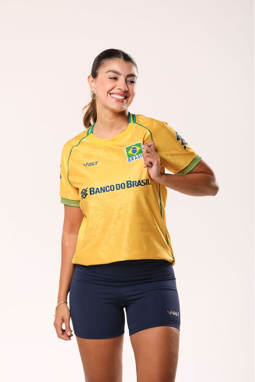 Camisa Jogo 1 2026 Vôlei Brasil Oficial Feminina Volt
