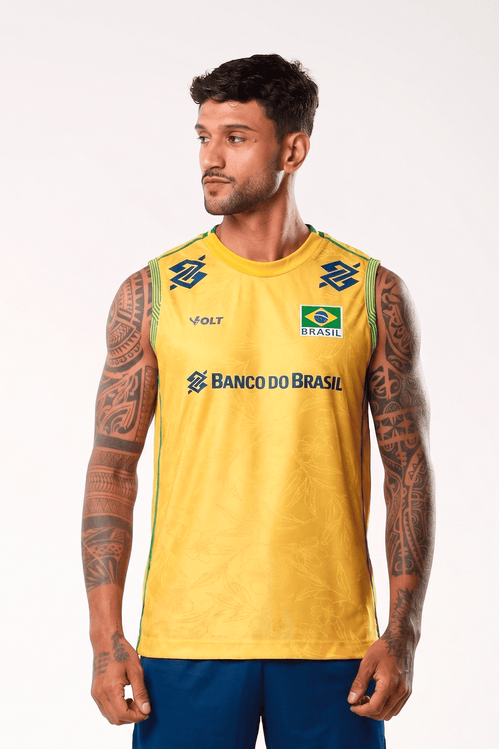Regata Jogo 1 2026 Vôlei Oficial Brasil Masculina Volt
