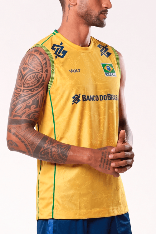 Regata Jogo 1 2026 Vôlei Oficial Brasil Masculina Volt
