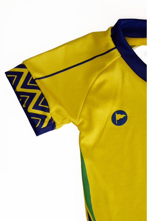 Body Torcida Baby Vôlei Brasil Amarelo