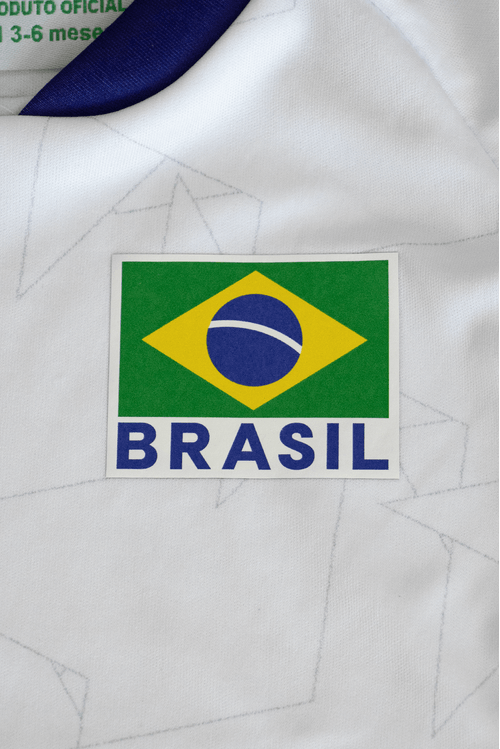 Body Torcida Baby Vôlei Brasil Branco