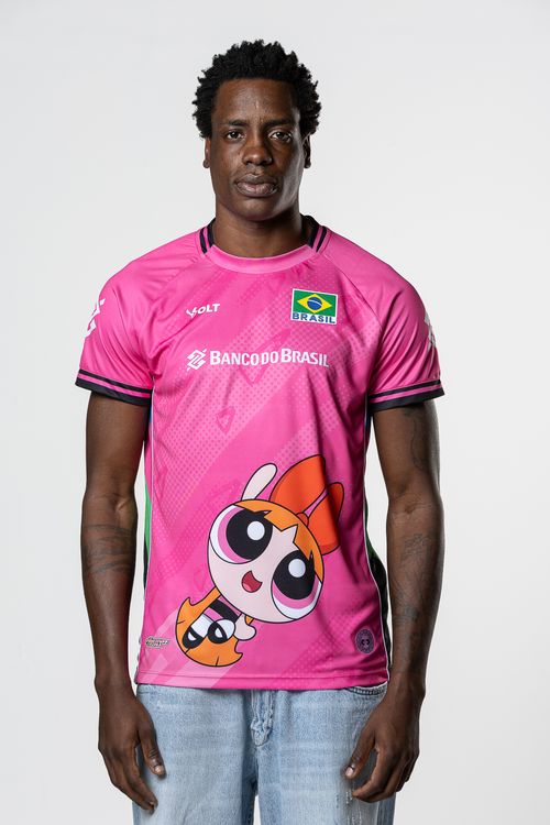 Camisa Florzinha Meninas Superpoderosas 2026 Vôlei Brasil Masculina Volt