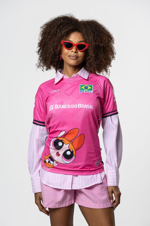 Camisa Florzinha Meninas Superpoderosas 2026 Vôlei Brasil Feminina Volt