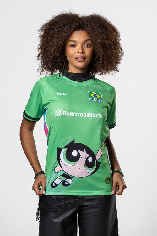 Camisa Docinho Meninas Superpoderosas 2026 Vôlei Brasil Feminina Volt