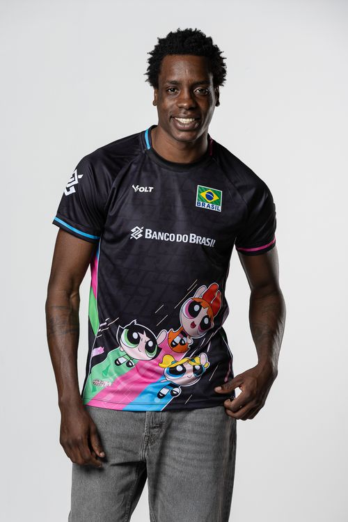 Camisa Trio Meninas Superpoderosas 2026 Vôlei Brasil Masculina Volt