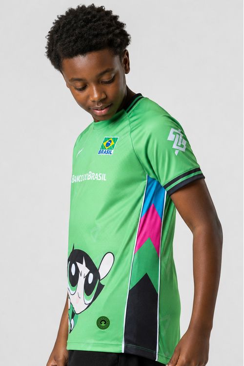 Camisa Docinho Meninas Superpoderosas 2026 Vôlei Brasil Infanto Juvenil Volt
